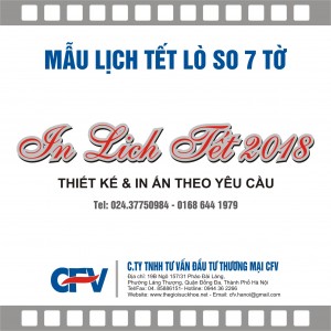 Lịch tết lò so 7 tờ 