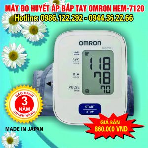 Máy đo huyết áp bắp tay Omron HEM-7120