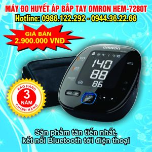 Máy đo huyết áp bắp tay Omron Hem 7280T