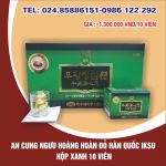 An cung ngưu hoàng hoàn Hàn Quốc Iksu hộp xanh