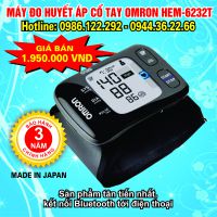 Máy Đo Huyết Áp Cổ Tay Omron HEM-6232T